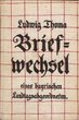 Buch "Briefwechsel eines bay. Lantagsabgeordneten"