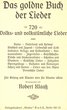 Jugendstilausgabe "Das goldne Buch der Lieder" um 1900