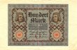Deutsche "Reichsbanknoten à 100.-"  1920