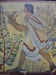 Druck "etruskische Wandmalerei in Tarquinia"