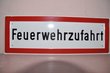 Hinweisschild "Feuerwehrzufahrt"