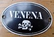 Giftschrank Emailschild VENENA