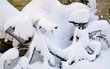 Fotografie Fahrrad im Schnee