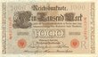 Deutsche Reichsbanknoten à 1000.- Mark"  1910                                                 rk 1910