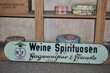 Ladenschild "Weine Spirituosen"