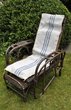 Alter Rattan Deckchair Gartenliege