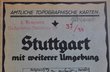 Meßtischblatt Stuttgart 1930er Jahre