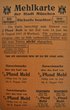 Lebensmittelkarten  / Mehl 1915 