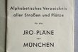 Stadtplan / Iro-Plan von München 1920er
