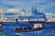 Naive Malerei "Der Kölner Hafen"