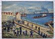 Naive Malerei "Der Kölner Hafen"