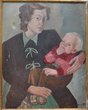 Ölgemälde "Mutter mit Kleinkind"  1946