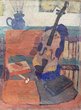 Ölgemälde Stillleben mit Cello 1920er