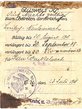 Rekruten-Ausweis 1. WK
