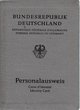 Personalausweis BRD 1980er