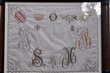 Sampler Stickmustertuch Monogramme