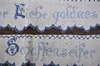 Schrankbordüren mit Sinnspruch um 1900