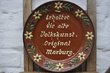 Marburger Wandteller mit Sinnspruch